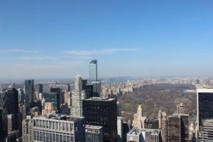 A shot of Central Park taken from the Top of the Rock in New York!